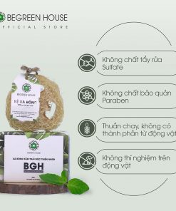 Xà bông tắm thải độc thiên nhiên Begreen House_Công dụng nổi bật