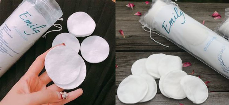 Bông Emily được ép viền xung quanh